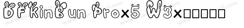 DFKinBun Pro-5 W3字体转换